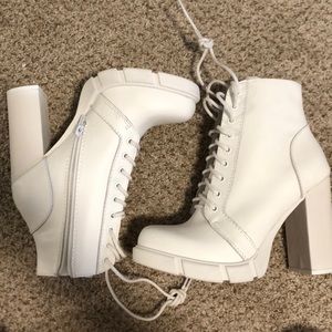 Jeffrey Campbell White Solar Heel boot